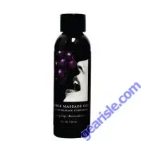 Massage Oil Grape Edible 2 oz